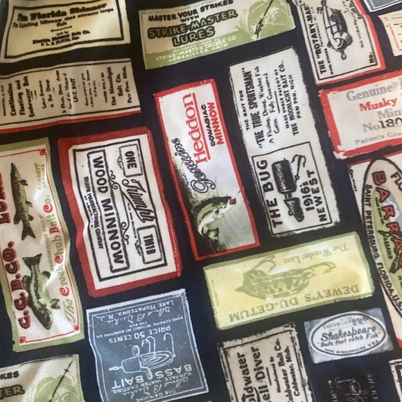 Men’s Columbia swim trunks shorts fishing theme - Picture 2 of 7